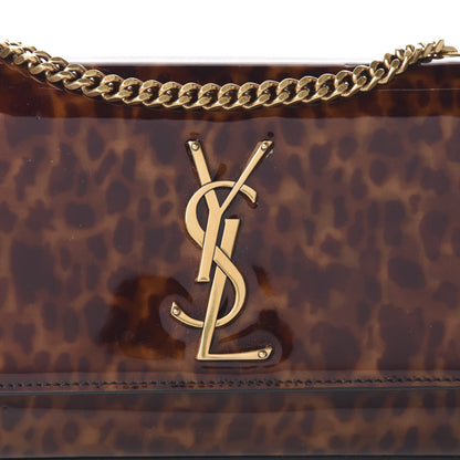 Saint Laurent Patent Small Monogram Kate Satchel Tortoiseshell 9 of 9