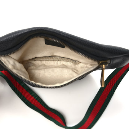 Gucci Grained Calfskin Small Logo Belt Bag Black 5 of 9