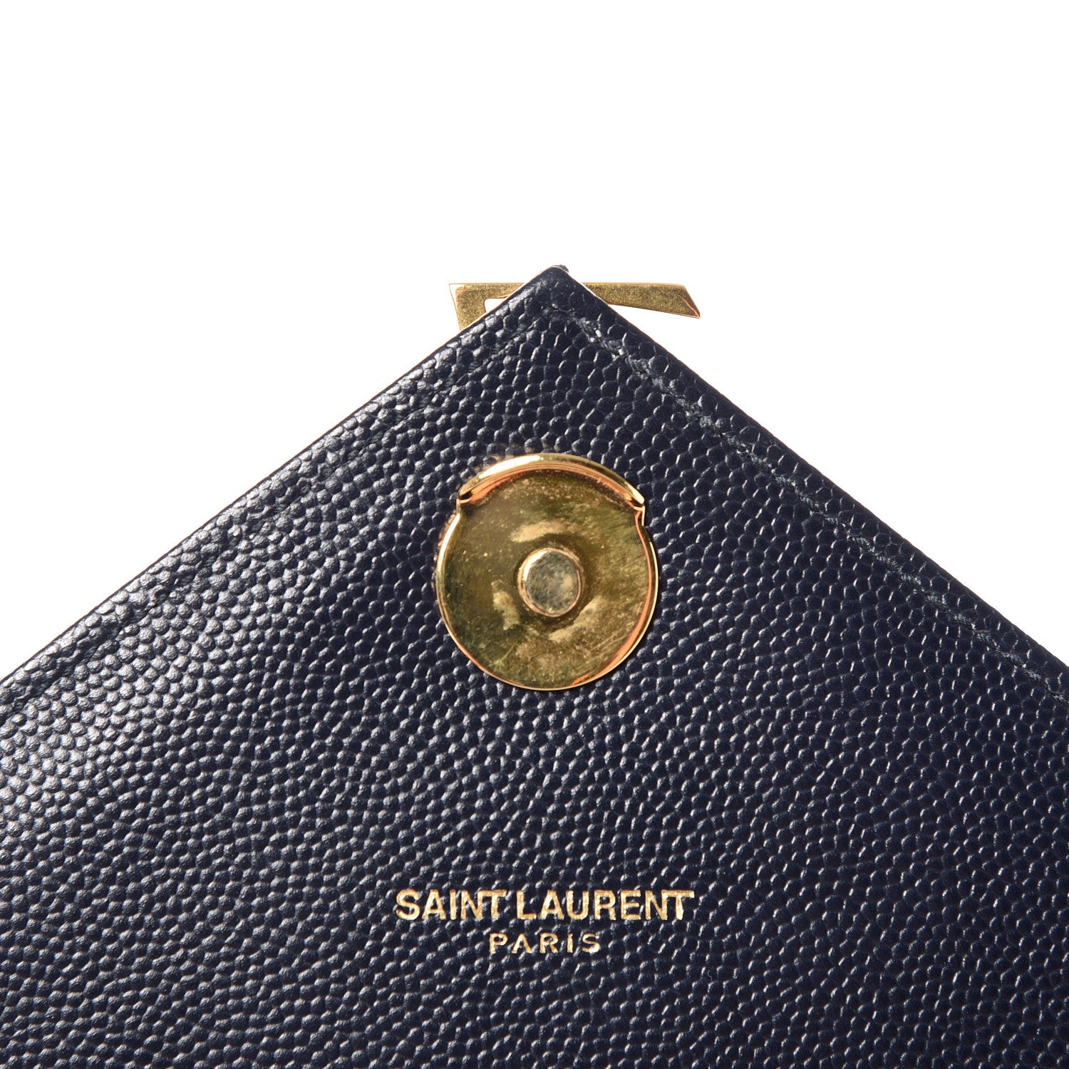 Saint Laurent Grain De Poudre Matelasse Chevron Medium Monogram Satchel Midnight Blue 5 of 10