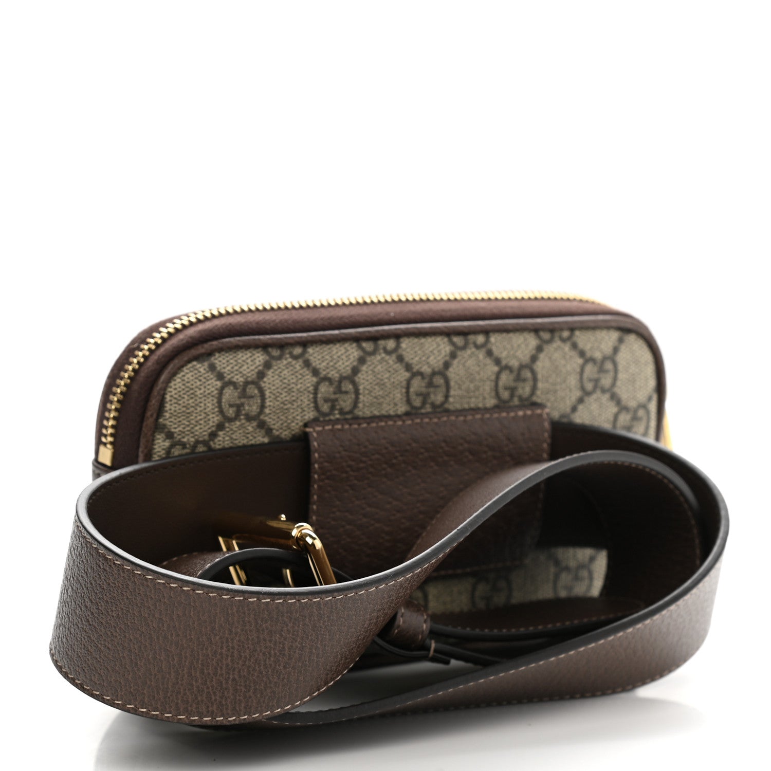 Gucci GG Supreme Monogram Ophidia Belted iPhone Case 95 38 Dark Brown 2 of 13