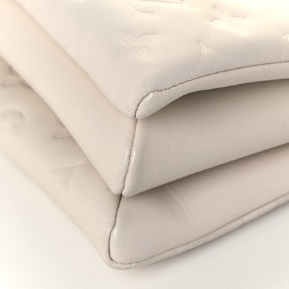 Louis Vuitton Lambskin Embossed Monogram Coussin PM Cream 9 of 12