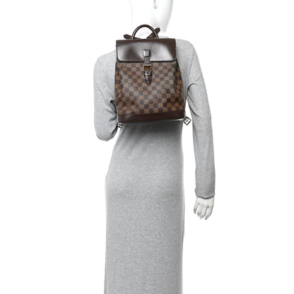 Louis Vuitton Damier Ebene Soho Backpack 2 of 9