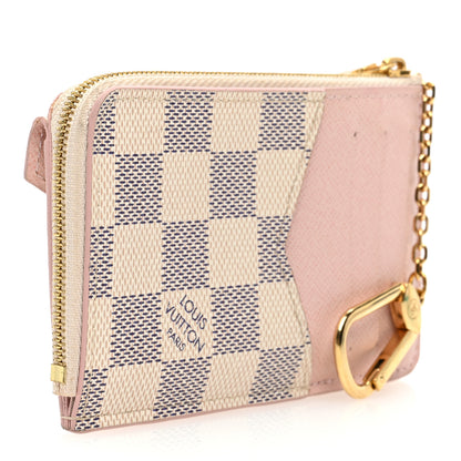 Louis Vuitton Damier Azur Recto Verso Card Holder Rose Ballerine 3 of 6