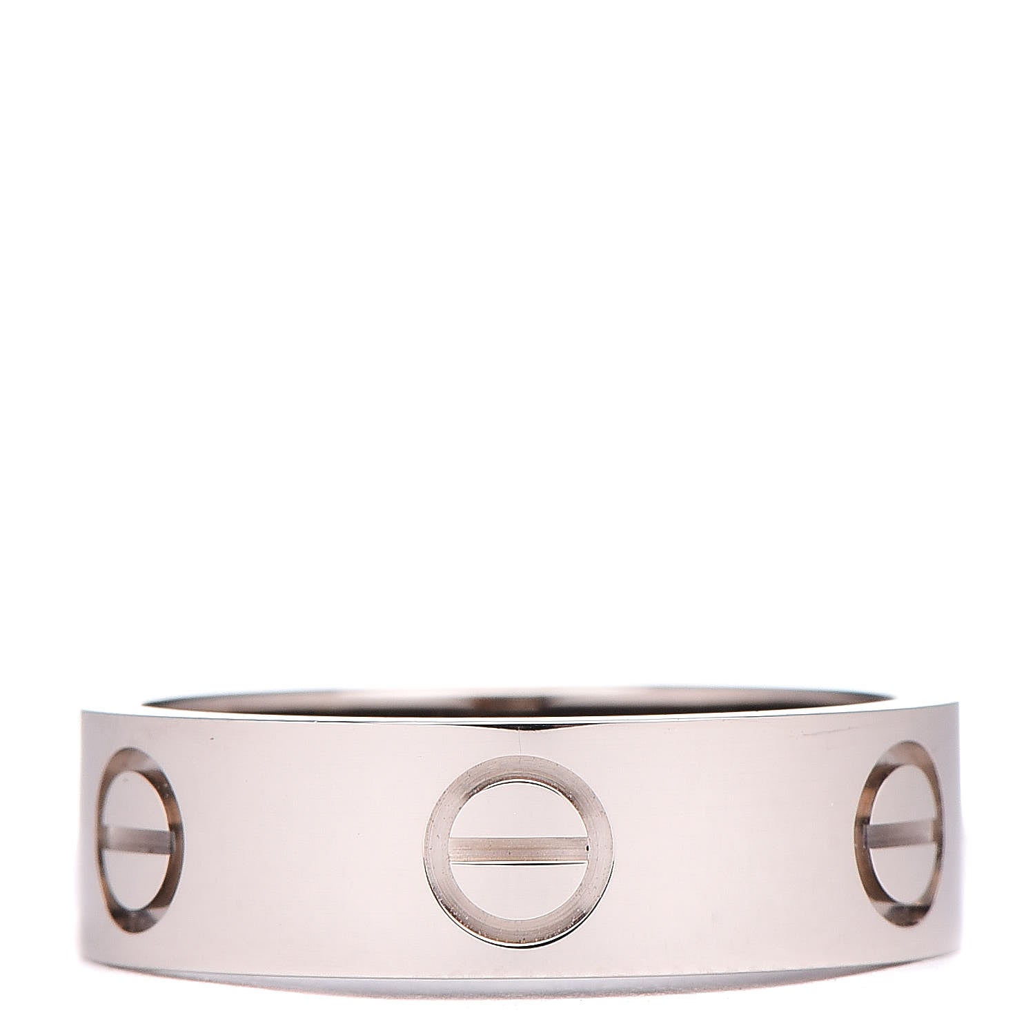 Cartier 18K White Gold 5.5mm LOVE Ring 52 6 1 of 5