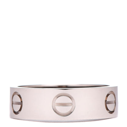 Cartier 18K White Gold 5.5mm LOVE Ring 52 6 1 of 5