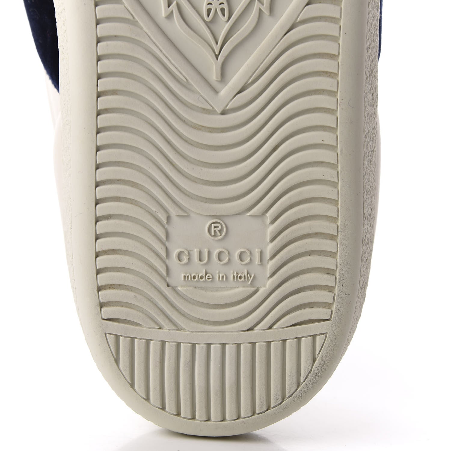 Gucci Calfskin Velvet Womens Bow Ace Sneakers 37.5 White 9 of 14