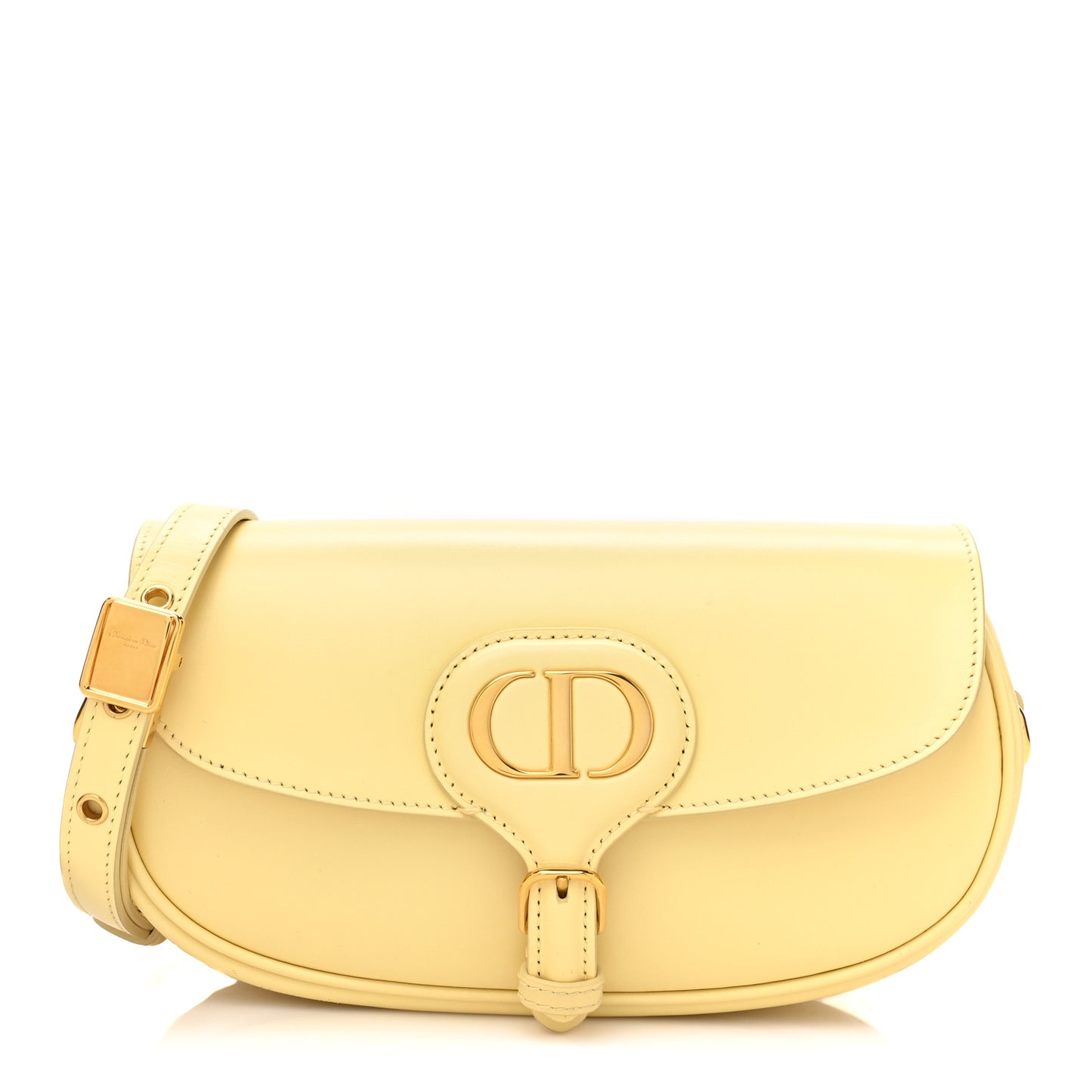 Box Calfskin East West Bobby Bag Pale Yellow
