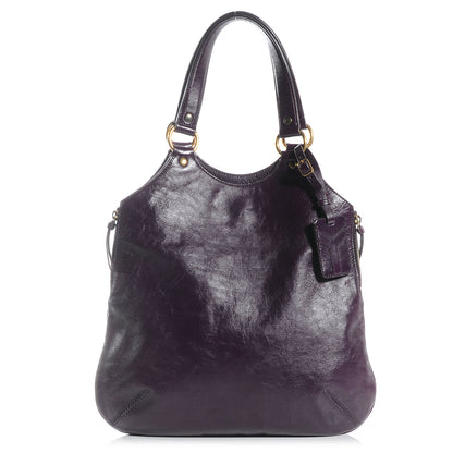 Saint Laurent Leather Tribute Tote Purple 1 of 7