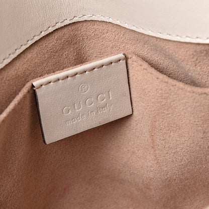Gucci Calfskin Matelasse Mini GG Marmont Shoulder Bag White 6 of 12