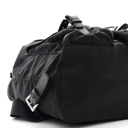 Prada Re-Nylon Vela Saffiano Medium Backpack Black 8 of 10