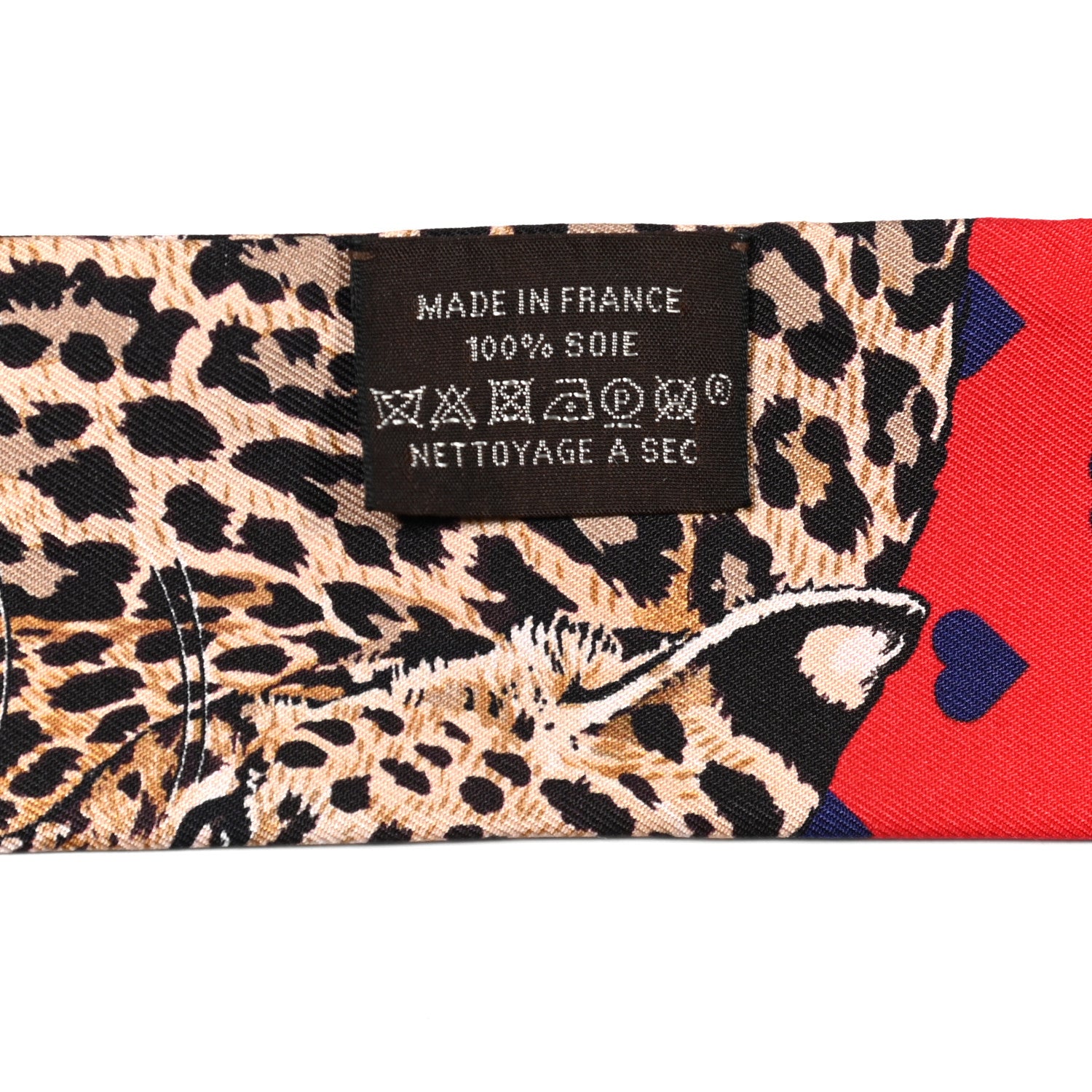 Hermes Silk Jungle Love Love Twilly Rouge Marine Fauve 4 of 4