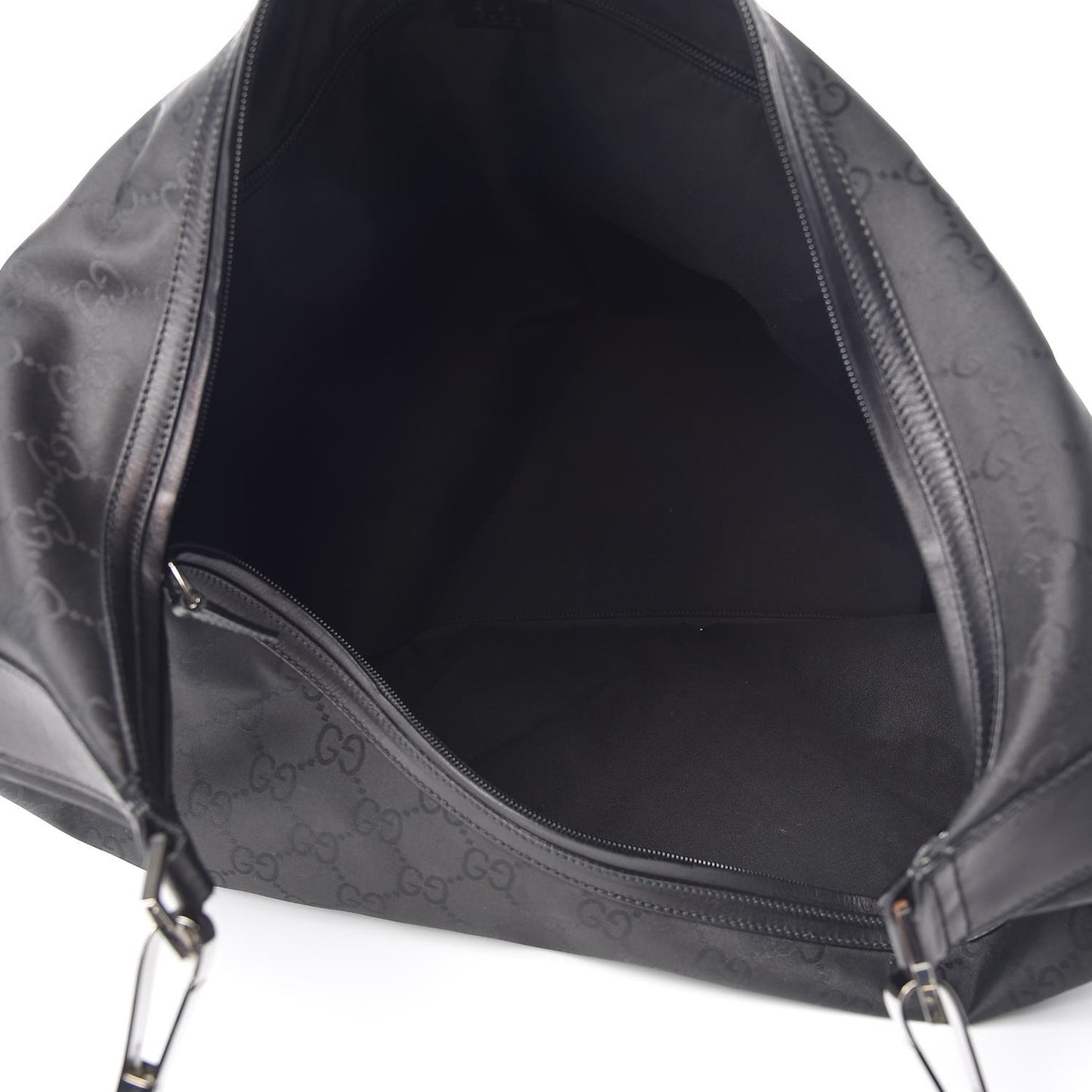 Nylon Monogram Oversized Overnight Bag Black