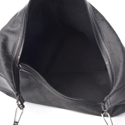 Gucci Nylon Monogram Oversized Overnight Bag Black 5 of 12