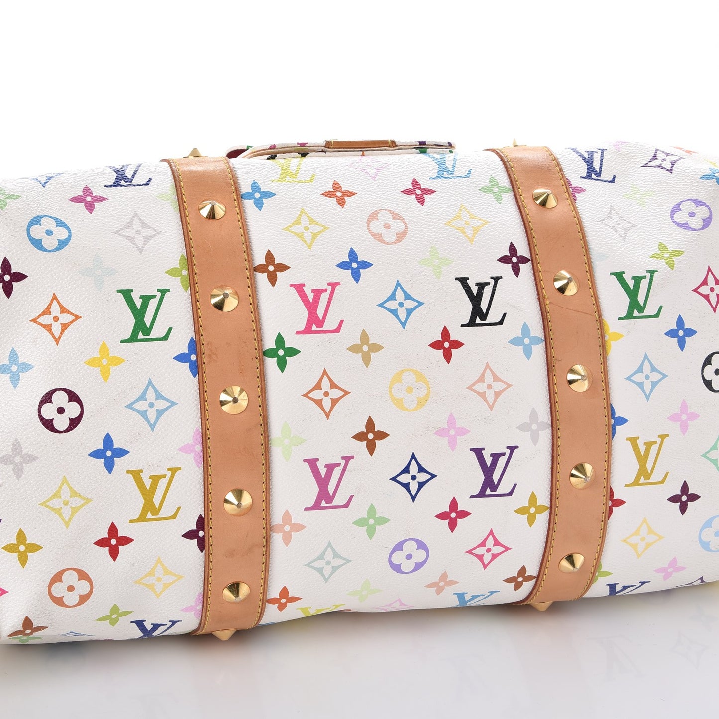 Monogram Multicolor Keepall 45 White