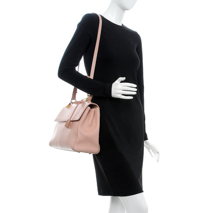 Saint Laurent Calfskin Medium Moujik Top Handle Bag Pale Blush 2 of 17