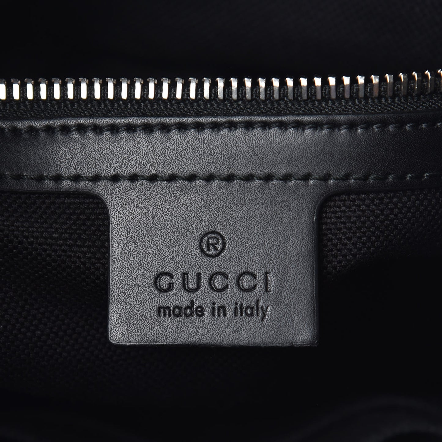 GG Supreme Monogram Appia Calfskin Web Flat Messenger Bag Black Grey