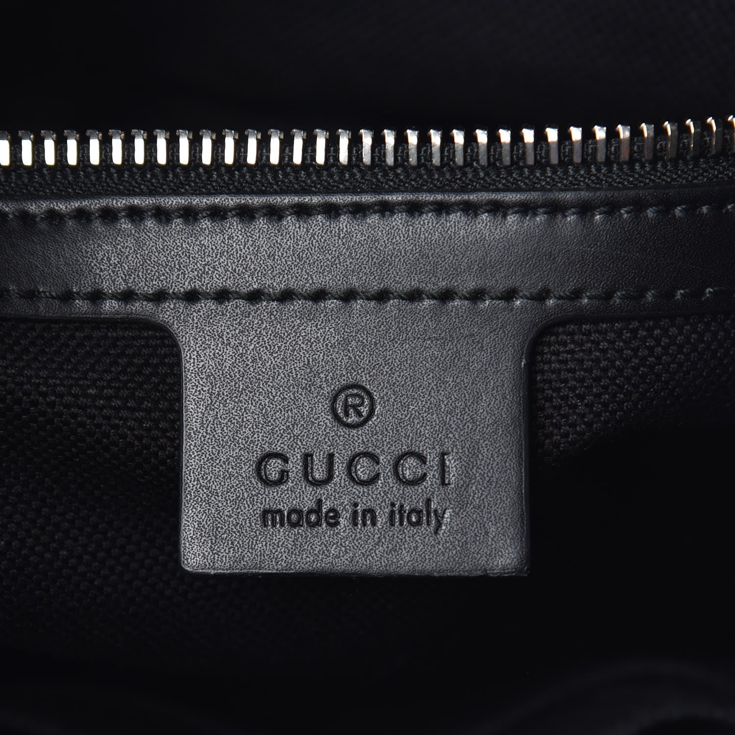 Gucci GG Supreme Monogram Appia Calfskin Web Flat Messenger Bag Black Grey 6 of 7