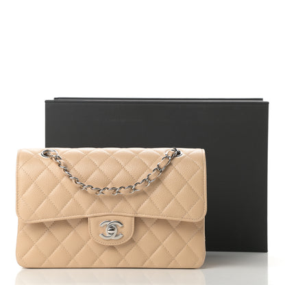 Chanel Caviar Quilted Small Double Flap Beige 11 of 11