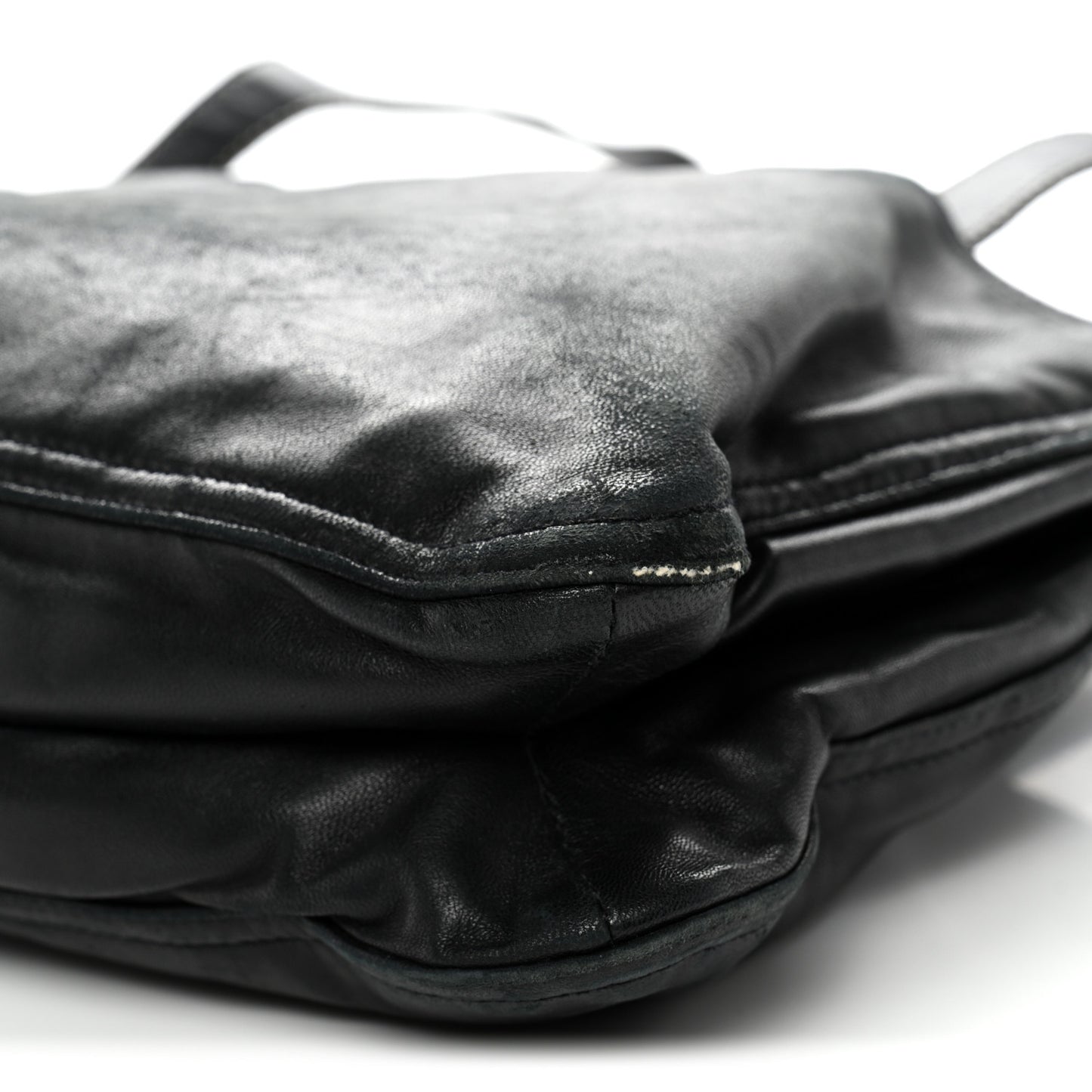Nappa Pocket Satchel Black