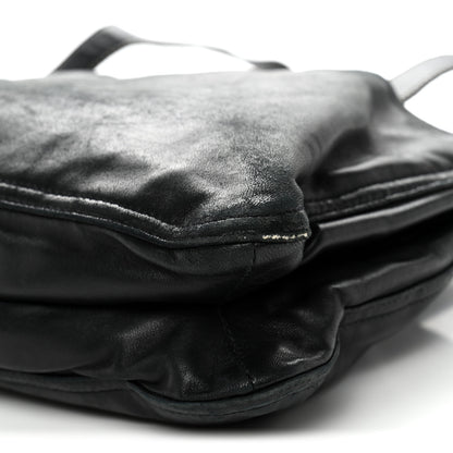 Prada Nappa Pocket Satchel Black 10 of 16