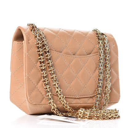 Chanel Aged Calfskin Quilted 2.55 Reissue Mini Flap Beige 3 of 11