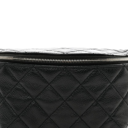 Chanel Grained Calfskin Quilted Waist Belt Bag Black 5 of 10
