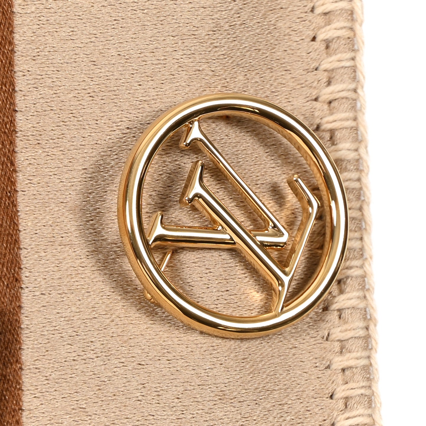 Wool Silk Cashmere Monogram Embrace Poncho Brown