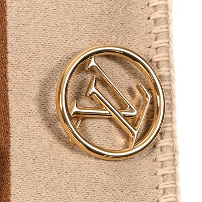 Louis Vuitton Wool Silk Cashmere Monogram Embrace Poncho Brown 4 of 10