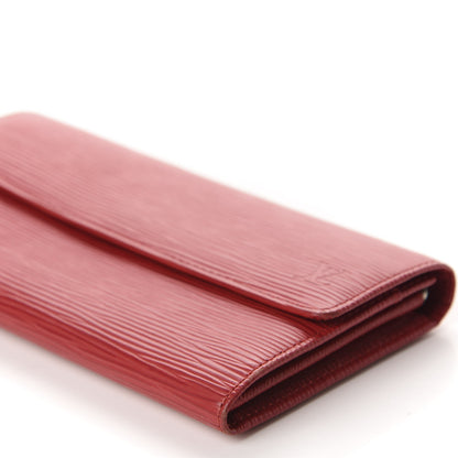 Louis Vuitton Epi Sarah Wallet Rubis 7 of 8