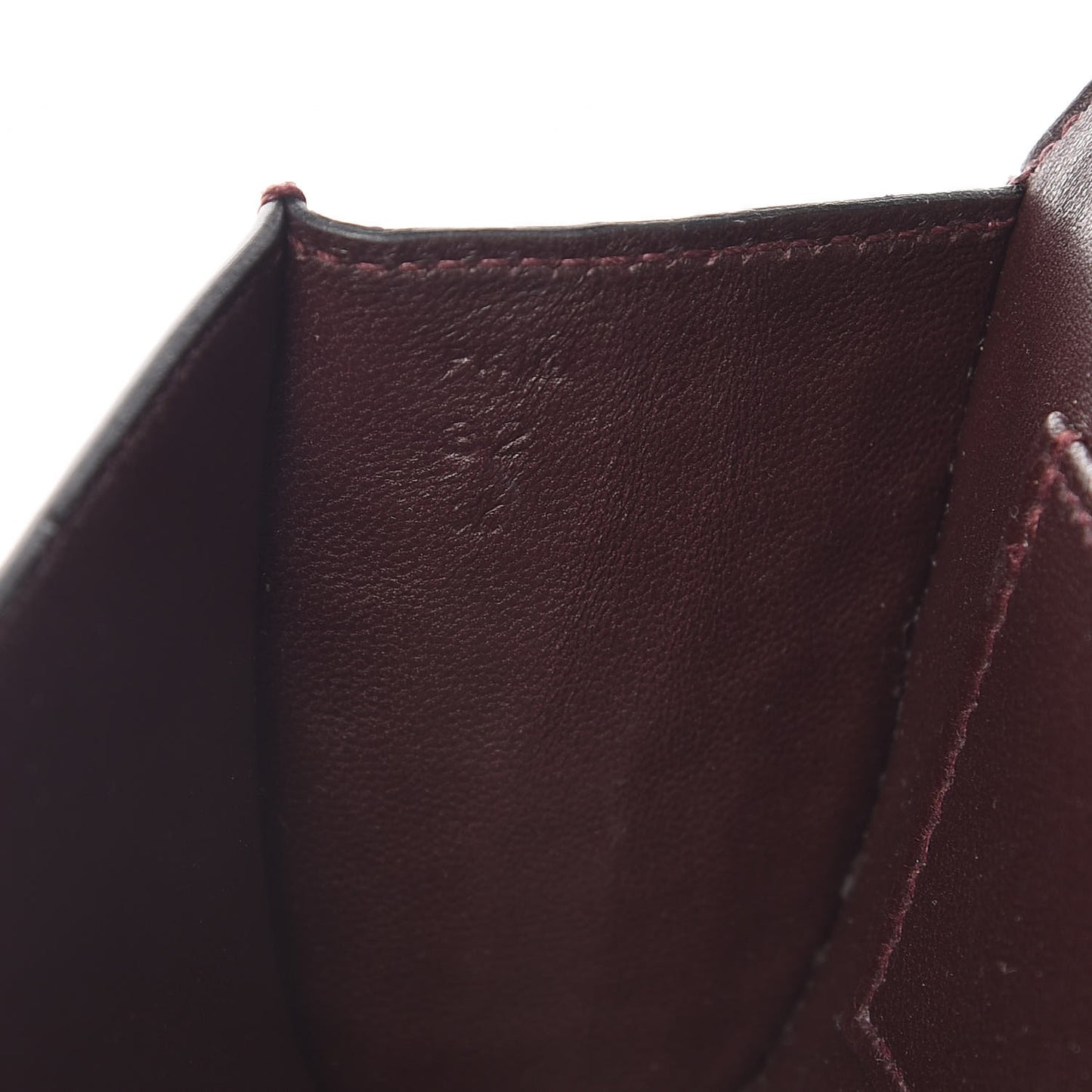 Shiny Niloticus Crocodile Egee Clutch Bordeaux