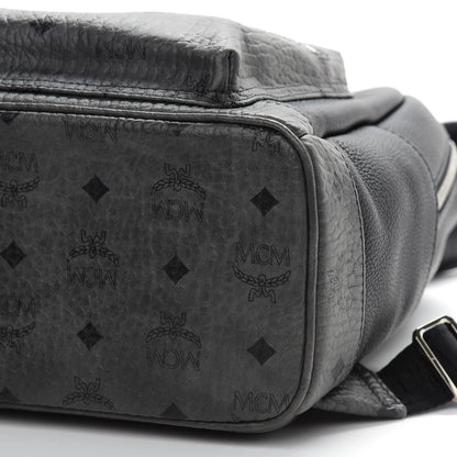 MCM Grained Calfskin Visetos Small Stark Backpack Black 5 of 10