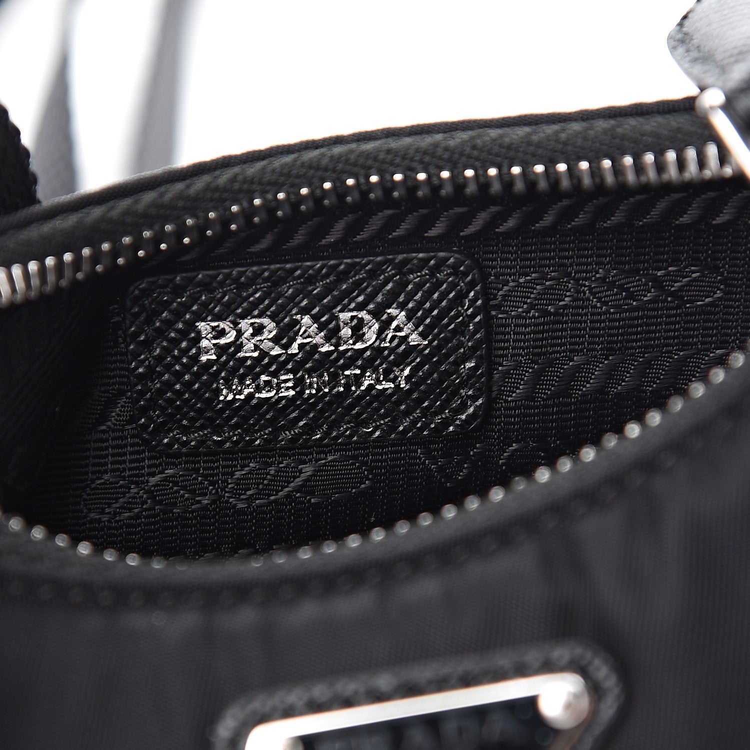 Prada Tessuto Nylon Mini Re-Edition 2000 Shoulder Bag Black 5 of 9