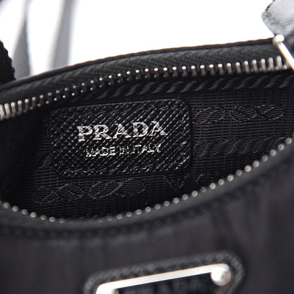Prada Tessuto Nylon Mini Re-Edition 2000 Shoulder Bag Black 5 of 9