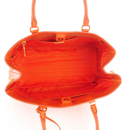 Prada Saffiano Lux Large Tote Papaya 5 of 9