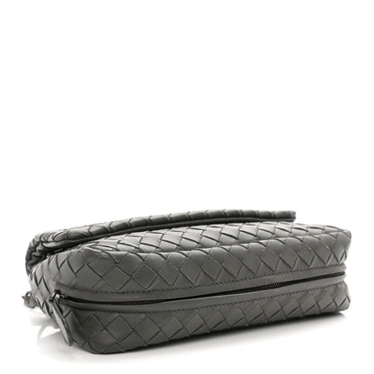 Bottega Veneta Nappa Intrecciato Mini Messenger Bag Light Grey 4 of 9