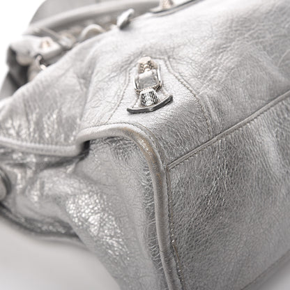 Balenciaga Metallic Agneau Giant 12 Silver Hardware City Gris Aluminum 11 of 14