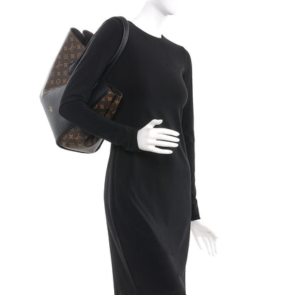 Louis Vuitton Calfskin Monogram Kimono Tote Black 2 of 6