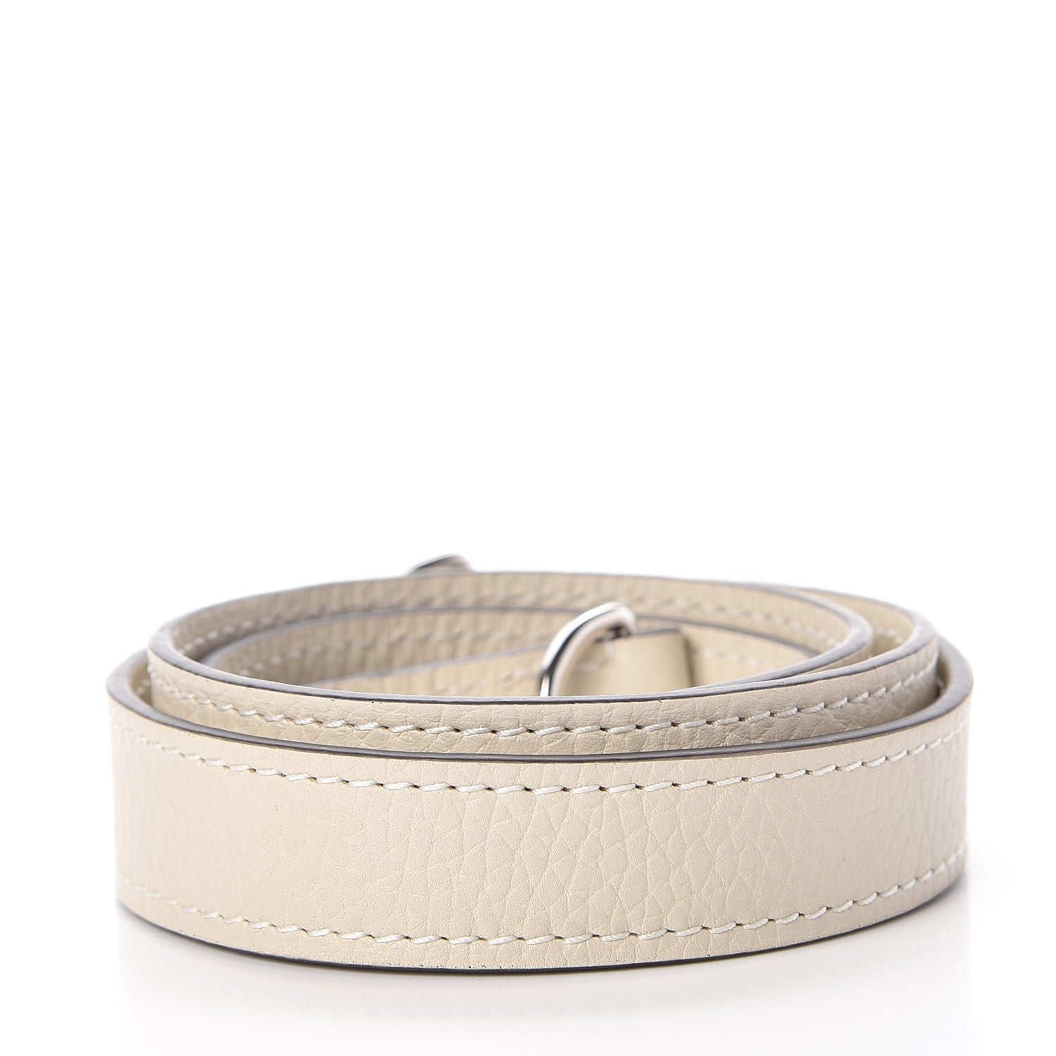 Louis Vuitton Grained Calfskin 20mm Alma PPM Shoulder Strap Blanc Casse 2 of 3