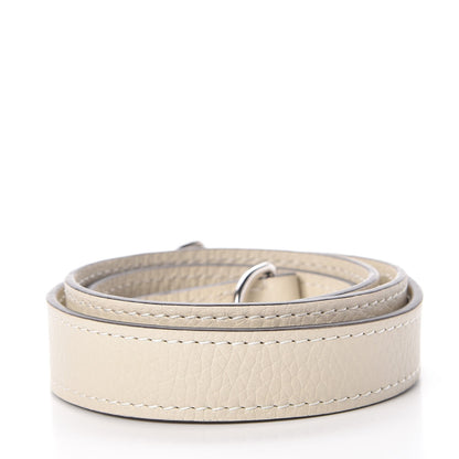 Louis Vuitton Grained Calfskin 20mm Alma PPM Shoulder Strap Blanc Casse 2 of 3
