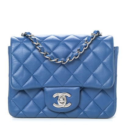 Chanel Lambskin Quilted Mini Square Flap Blue 1 of 5