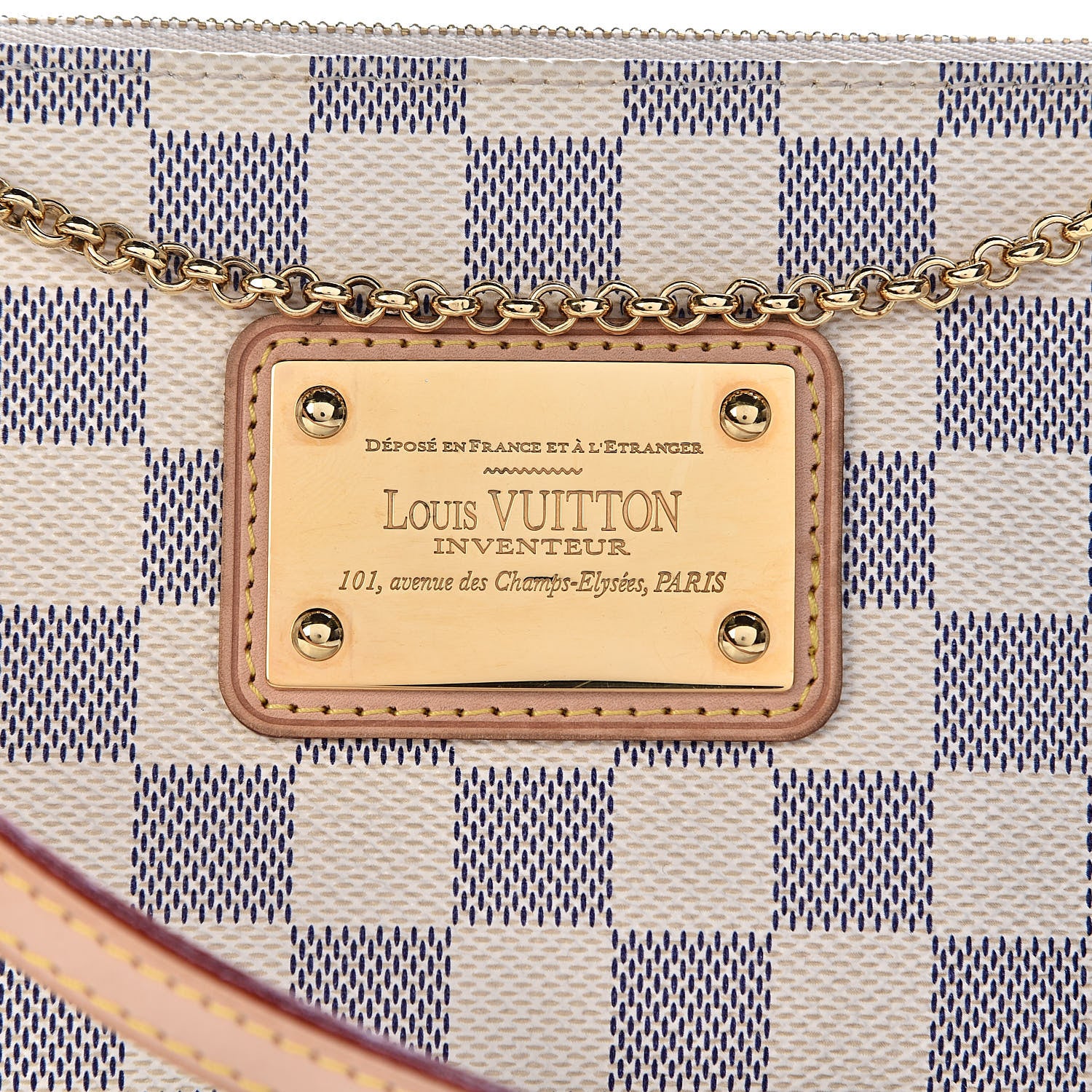 Louis Vuitton Damier Azur Eva Clutch 10 of 10