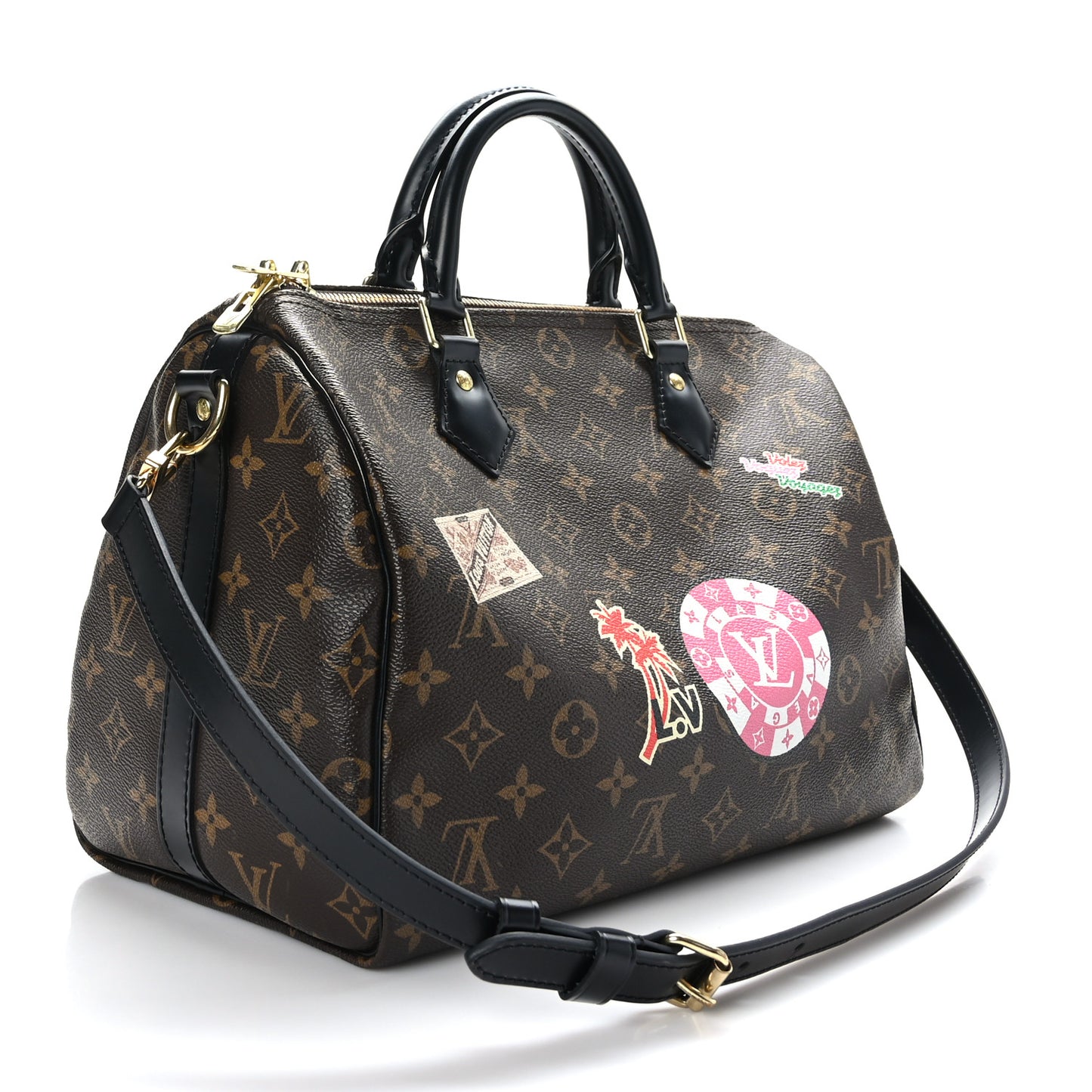 Monogram My World Tour Speedy Bandouliere 30 Black
