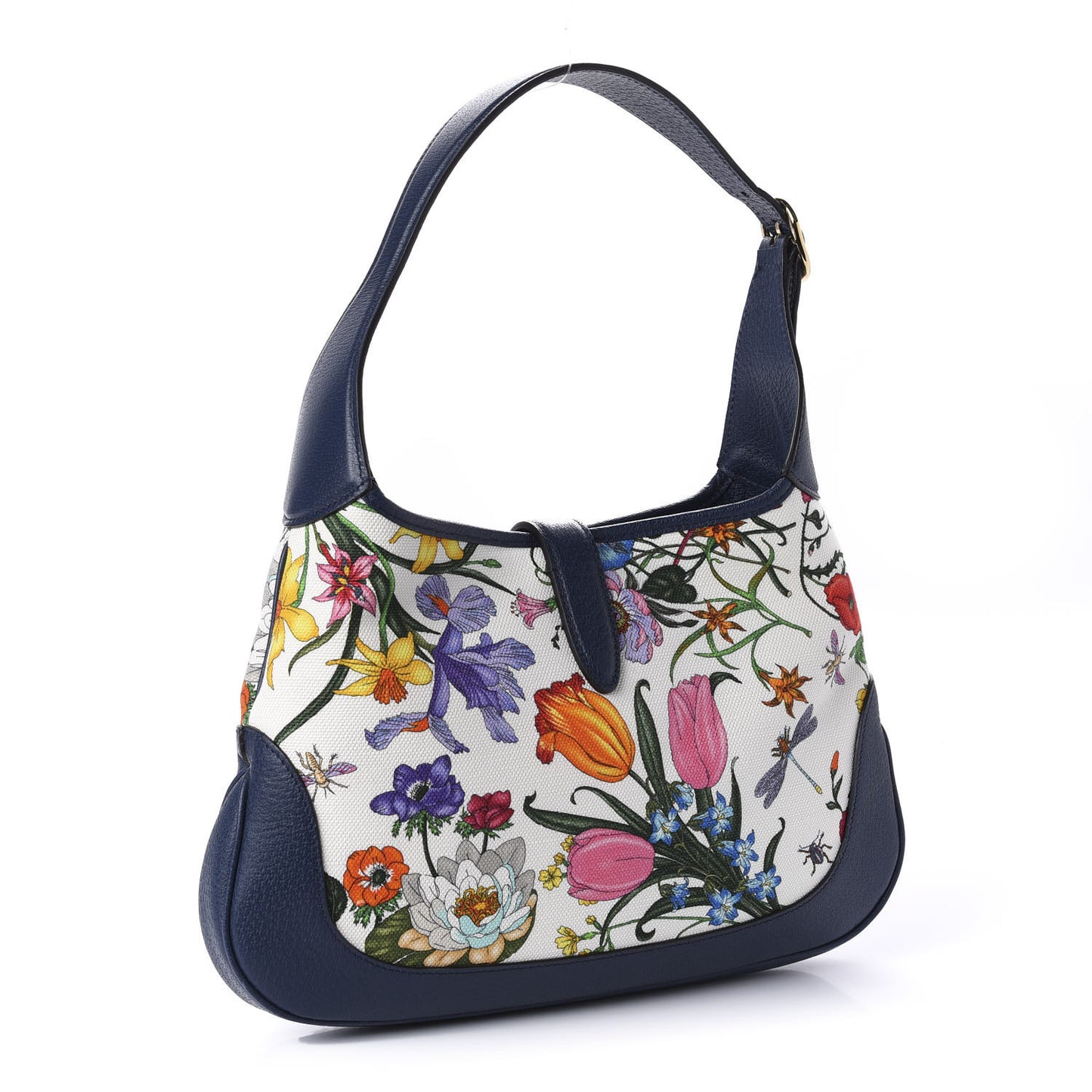Canvas Flora Medium Jackie Hobo Blue Agata