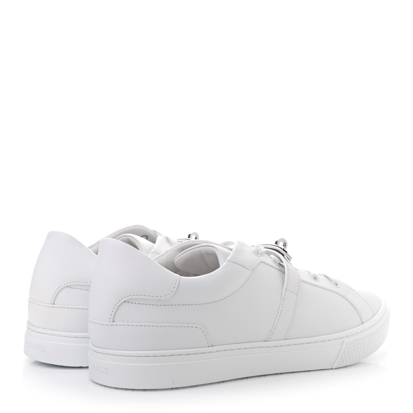 Calfskin Mens Day Sneakers 46 White