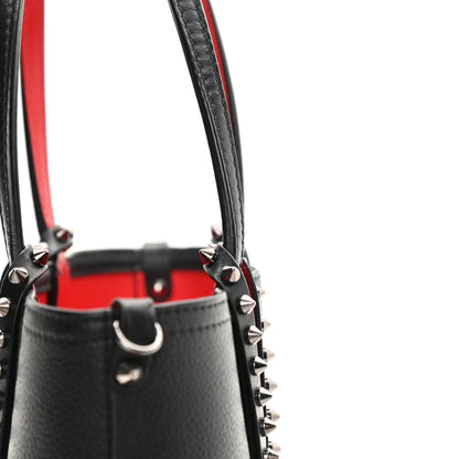 Christian Louboutin Calfskin Spikes Mini East West Cabata Tote Black 19 of 21