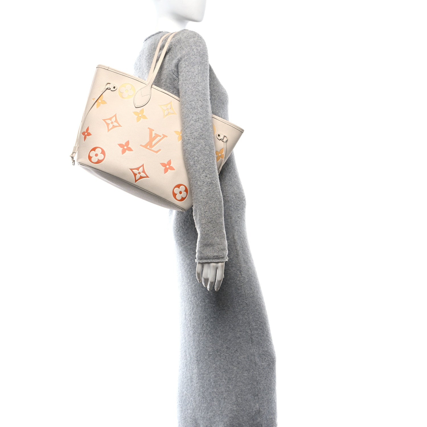 Louis Vuitton Empreinte Monogram Giant Neverfull MM Degrade Neutral 2 of 10