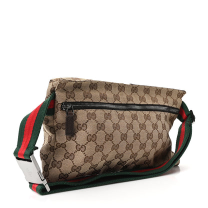 Gucci Monogram Web Belt Bag Dark Brown 3 of 10