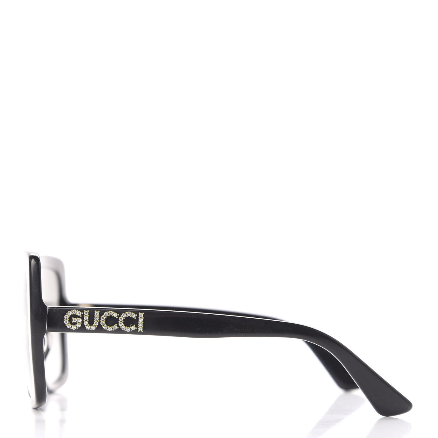 Crystal Square Frame GG Sunglasses GG0418S Black