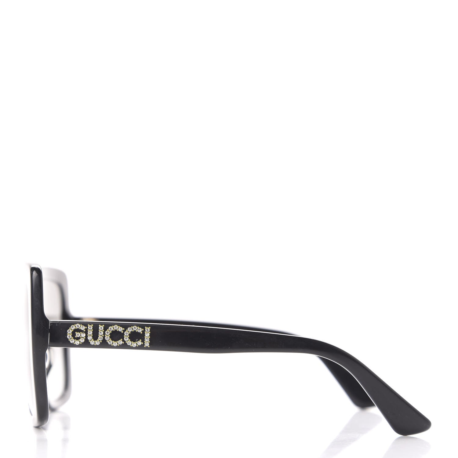Gucci Crystal Square Frame GG Sunglasses GG0418S Black 3 of 8