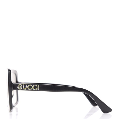 Gucci Crystal Square Frame GG Sunglasses GG0418S Black 3 of 8
